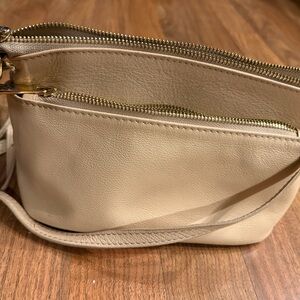 Elegant Cream Crossbody Bag